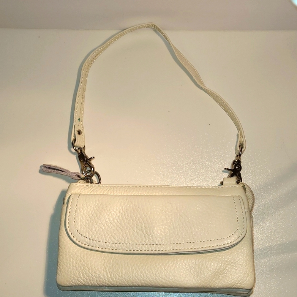 Reduced--Ameri Leather Triple Compartment Crossbo… - image 1